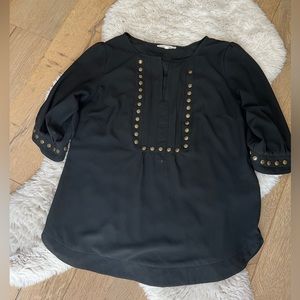 41 Hawthorn - Stud Detailed 3/4 Sleeve Blouse